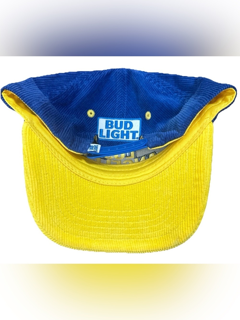RARE HTF Los Angeles Rams x Bud Light Tapacho Corduroy Promotional Snapback Hat - Picture 7 of 7